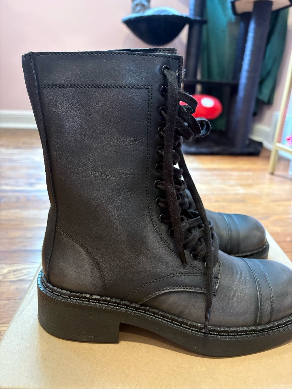 Steve Madden Crimson Combat Boots